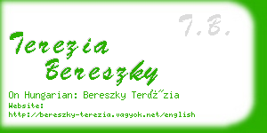 terezia bereszky business card